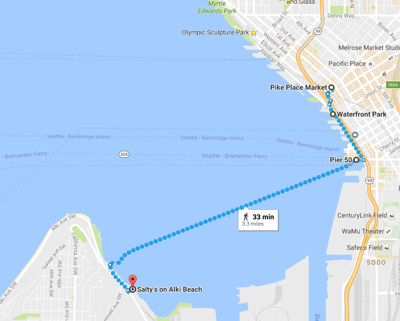 Saturday's route
