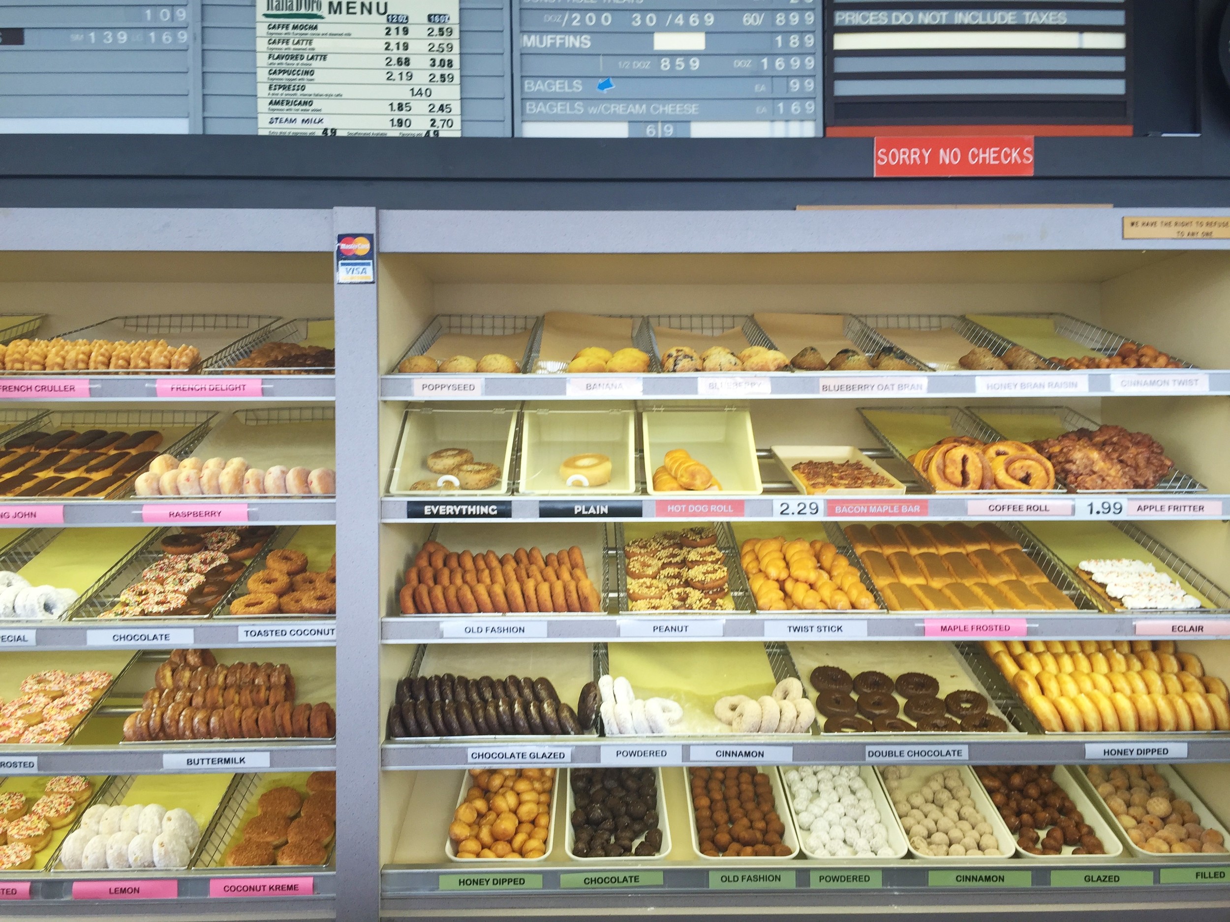 Donuts galore and Aurora Donuts