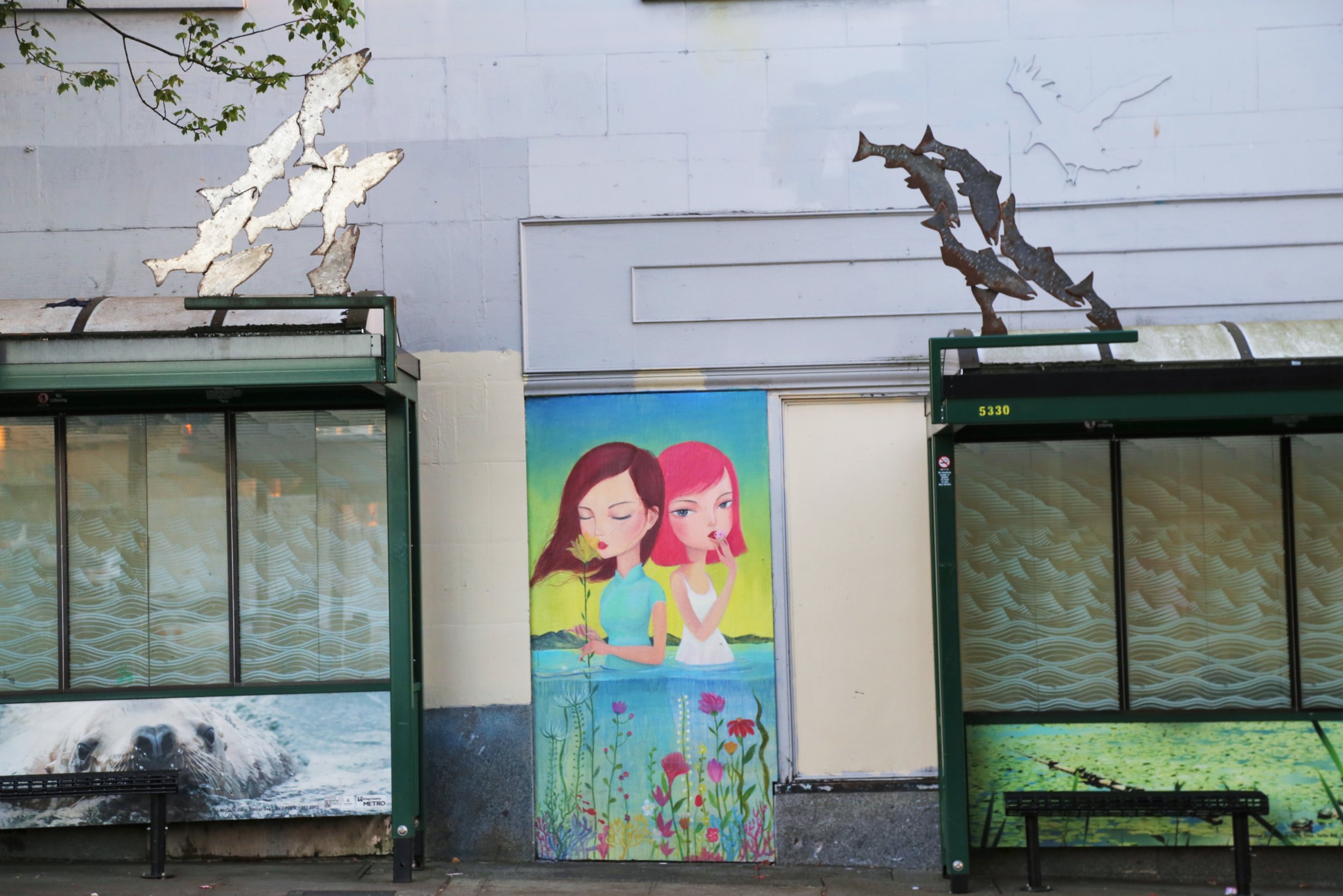 Bus stop art